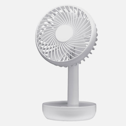 Pequeño ventilador blanco ideal para escritorio