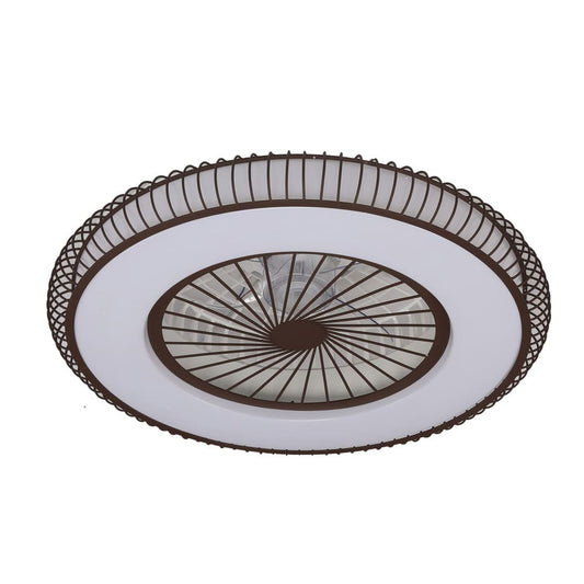Ventilador de Techo con Luz Mirabel 40W 2800lm CCT Marrón CristalRecord - vista principal | CristalRecord