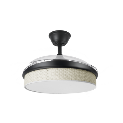 Ventilador de Techo con Luz MODA Aspas Retráctiles Fabrilamp - vista principal | Fabrilamp / Abrila · Ref. 212480509