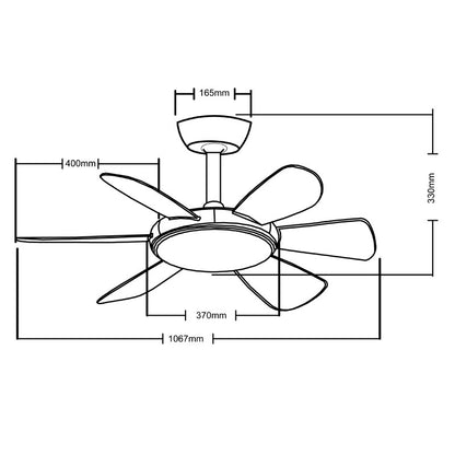 Ventilador de techo silencioso ideal para dormitorio