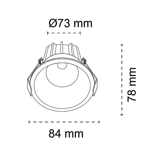 Módulo LED Nosy fabricado en Aluminio color Blanco