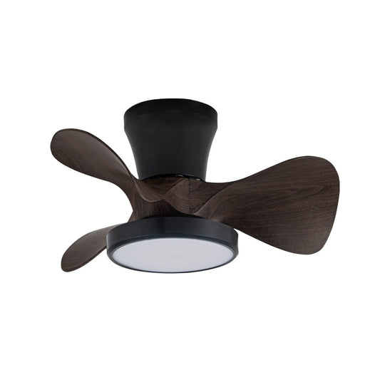 Ventilador de Techo Moll 56 cm LED 20W 1900 lm CCT Negro Madera CristalRecord - vista principal | CristalRecord