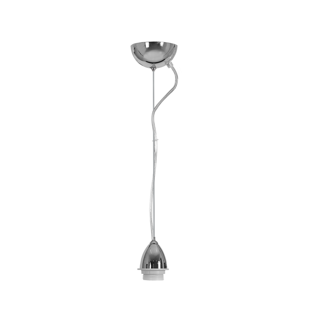 Montura de Lámpara Colgante Cromo E27 Altura Regulable Fabrilamp