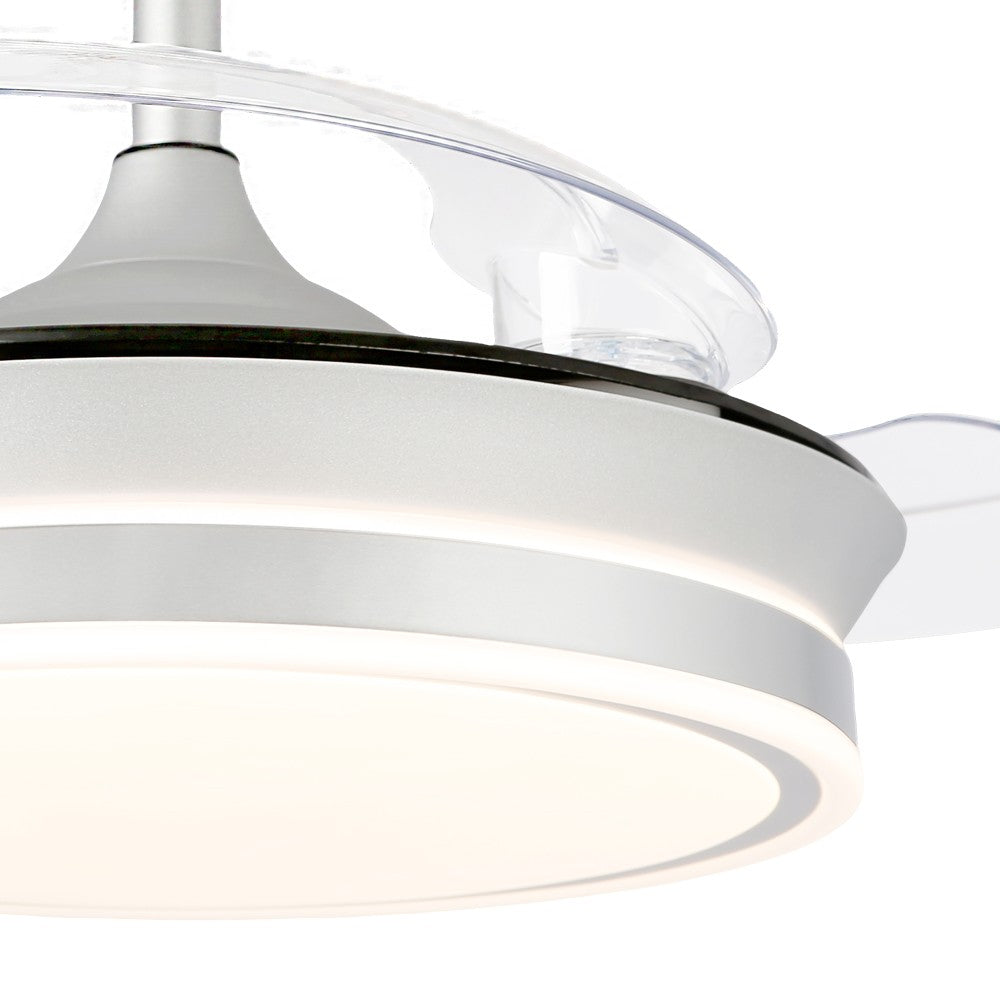 Ventilador de techo Moss Mini fabricado en Acero color Gris