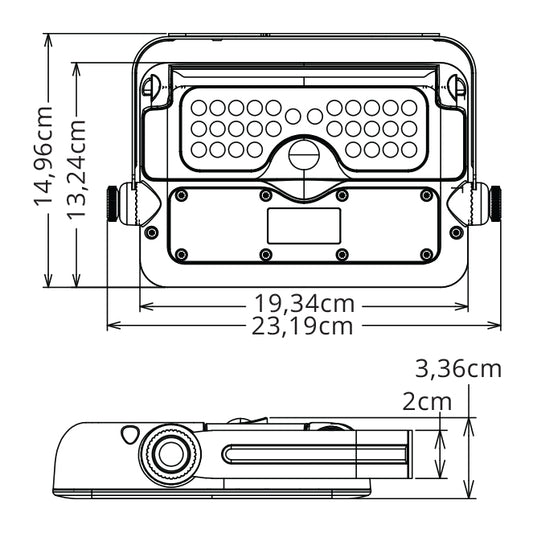 Proyector Led Solar Murat Negro – detalle · Ref. A13080509S