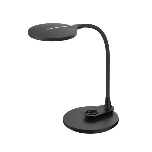 Flexo LED de Sobremesa Murillo Negro 10W Regulable con Memoria Fabrilamp - vista principal | Fabrilamp / Abrila · Ref. 204171009