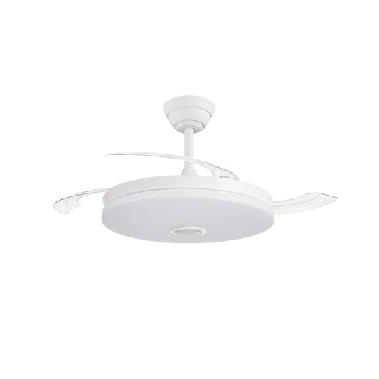 Ventilador Music fabricado en Hierro y ABS color Blanco