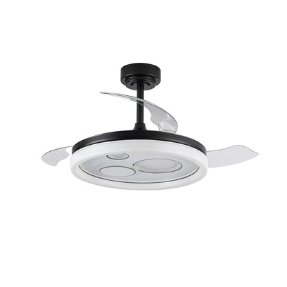 Ventilador moderno con luz, ideal para salón