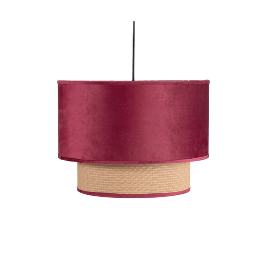 Pantalla Textil Nerva Rojo vino – vista principal · Ref. 130291007