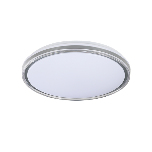 Plafón Moderno LED Nevado 40 cm / Blanco / Gris – vista principal · Ref. 244284028