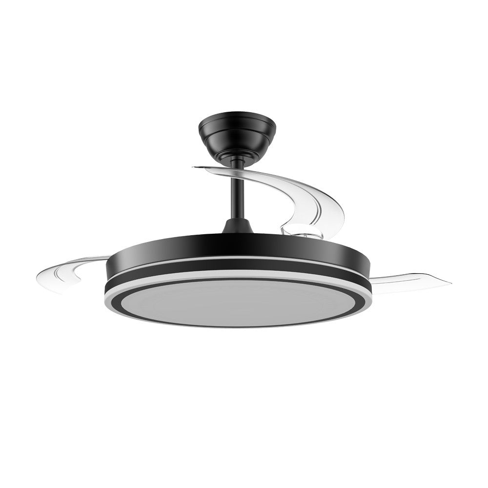 Night Eco Ventilador de Techo LED CristalRecord 85-100-42-180