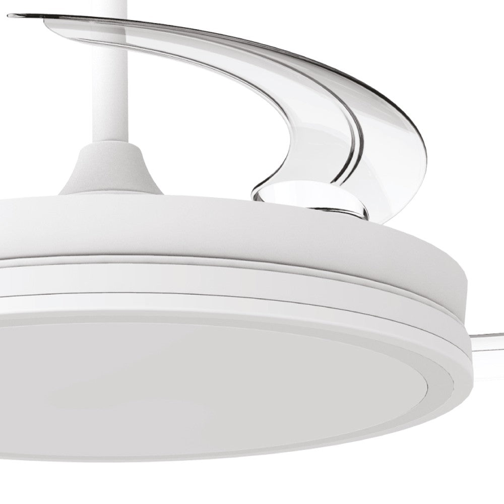 Ventilador de techo LED con motor DC silencioso (39 dB máximo)