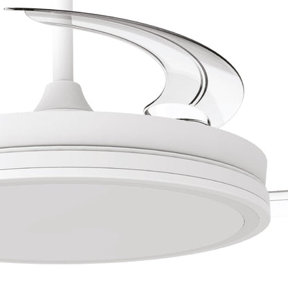 Ventilador de techo LED con motor DC silencioso (39 dB máximo)