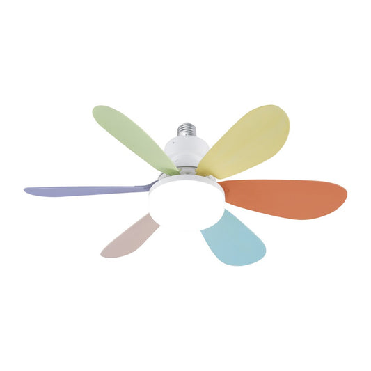 Ventilador de Techo Infantil LED Nikiya Multicolor 18W CristalRecord - vista principal | CristalRecord