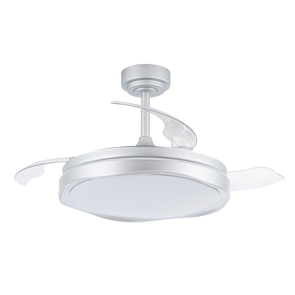 Ventilador de Techo LED Oku Plata CristalRecord 85-114-42-281