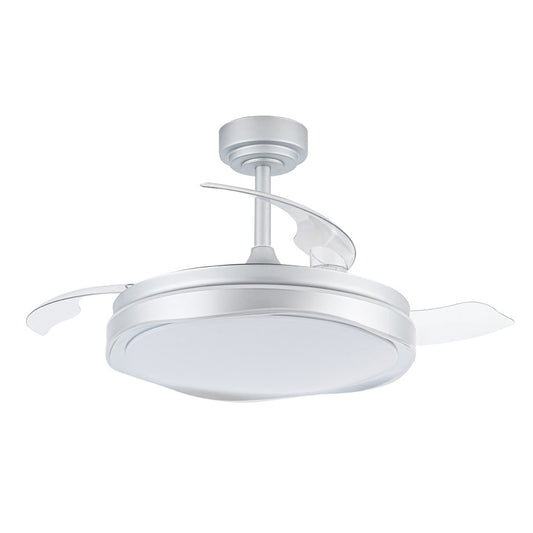 Ventilador de Techo LED Oku Plata CristalRecord 85-114-42-281