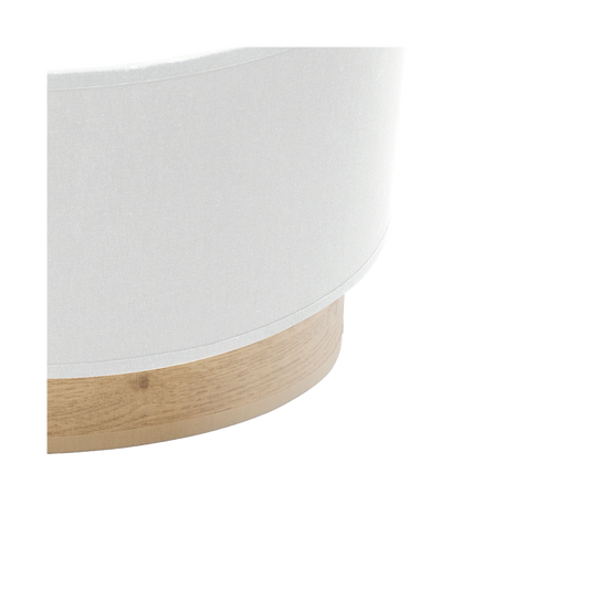 Aplique moderno Olga Blanco / Madera Clara – vista principal · Ref. 190061001