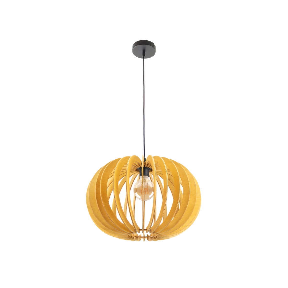 Colgante Nature Olmo Madera Natural / Negro – vista principal · Ref. 156594515
