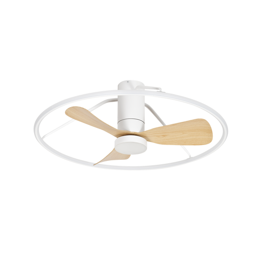 Ventilador de Techo Oporto 84 cm / Haya / Blanco – vista principal · Ref. 243691368