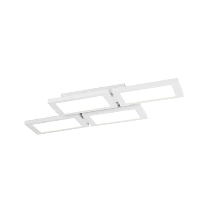 Plafón fabricado en aluminio inyectado color blanco, ideal para salones y comedores.