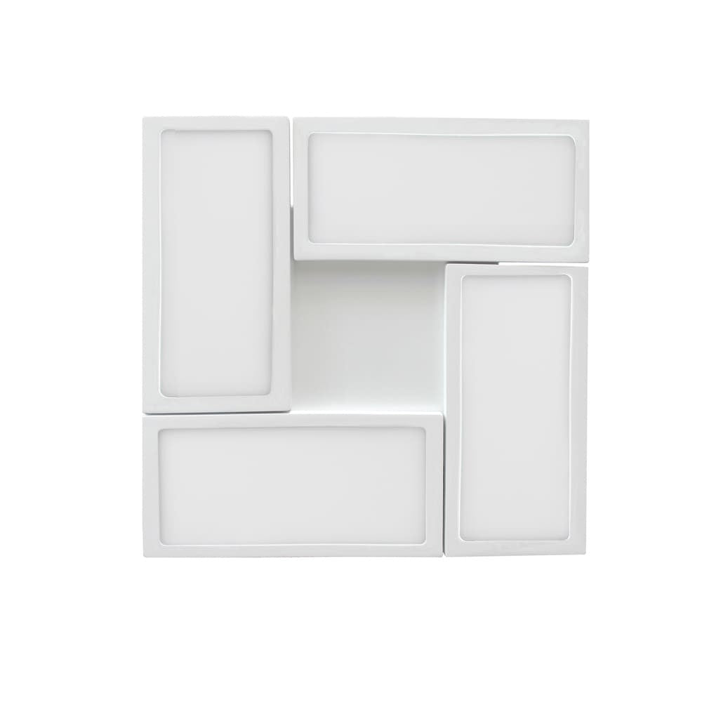 Plafón Or fabricado en Aluminio inyectado color Blanco