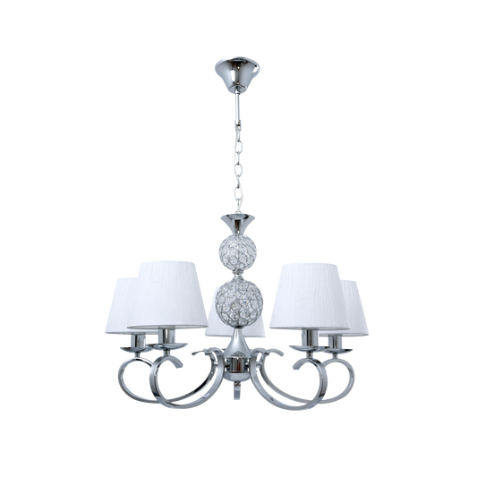 Lámpara Clásica Ordoñez Cromo / Blanco – vista principal · Ref. 201655020