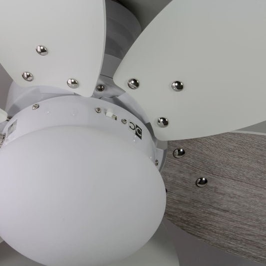 Ventilador de Techo Orion con Luz E27 hasta 51 W Blanco CristalRecord - imagen 2 | CristalRecord
