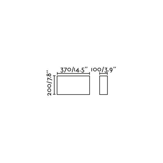 Aplique moderno 6641 Yute – vista 2 · Ref. 66401-108
