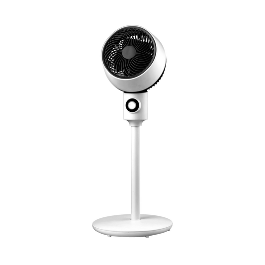 Ventilador de Pie Ozono Blanco / Negro – vista principal · Ref. 214341026