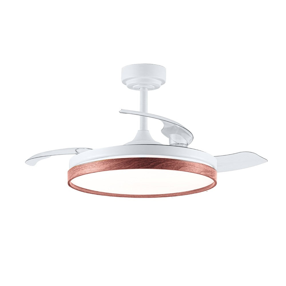 Ventilador de techo LED con motor DC ultrasilencioso y 6 velocidades