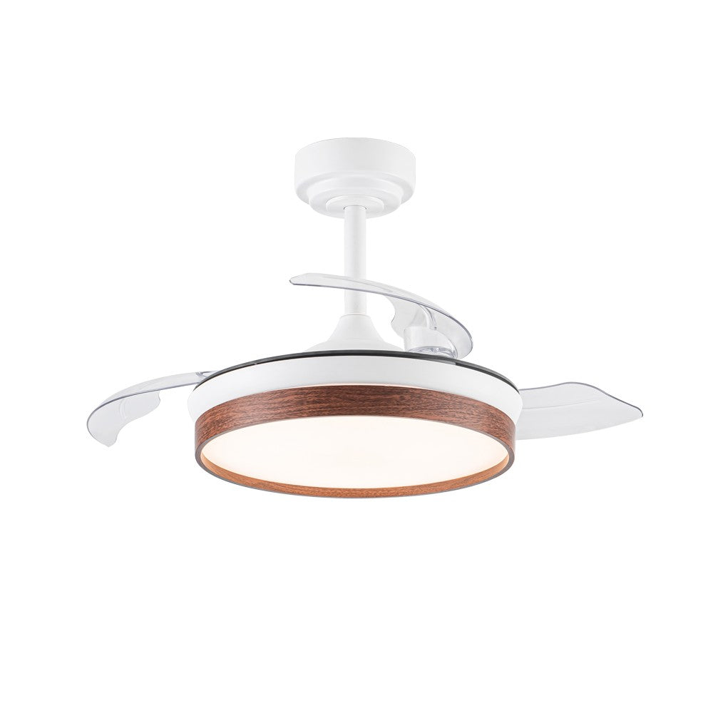 Elegante ventilador con luz ideal para dormitorios