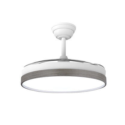 Ventilador moderno con aspas retráctiles ideal para salones