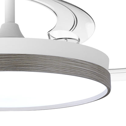 Paneco fabricado en Hierro y ABS color Blanco y Madera para techo