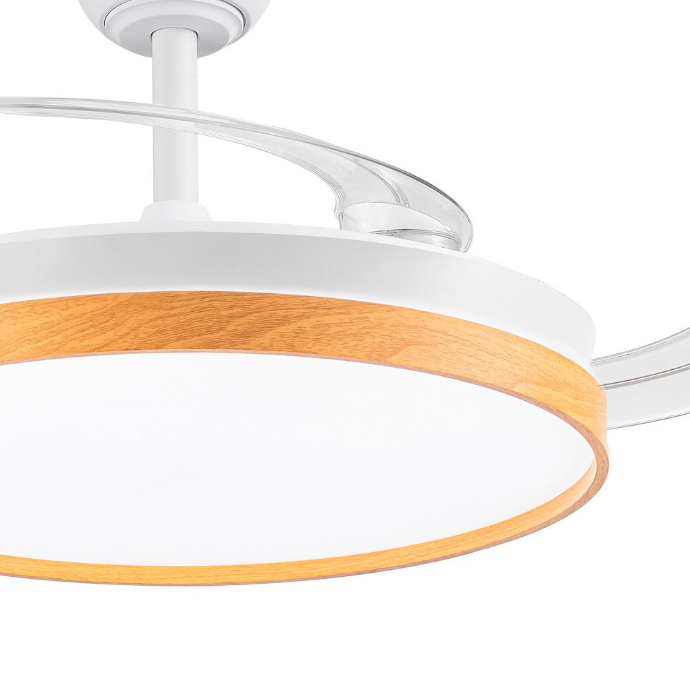 Paneco fabricado en Hierro y ABS color Blanco y Madera