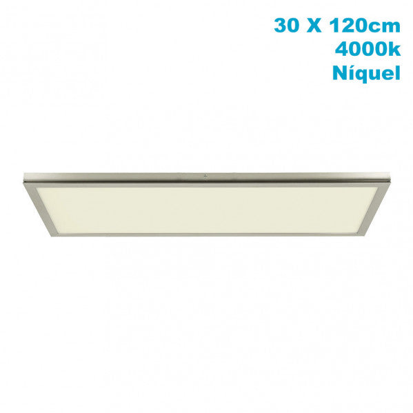 Panel Superficie Tivoli Niquel 72W 4000K - Vista frontal