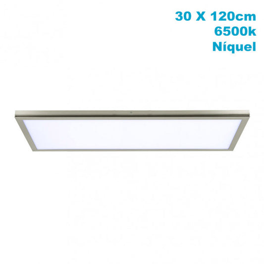 Panel de superficie Tivoli Niquel 72W 6500K, vista frontal.