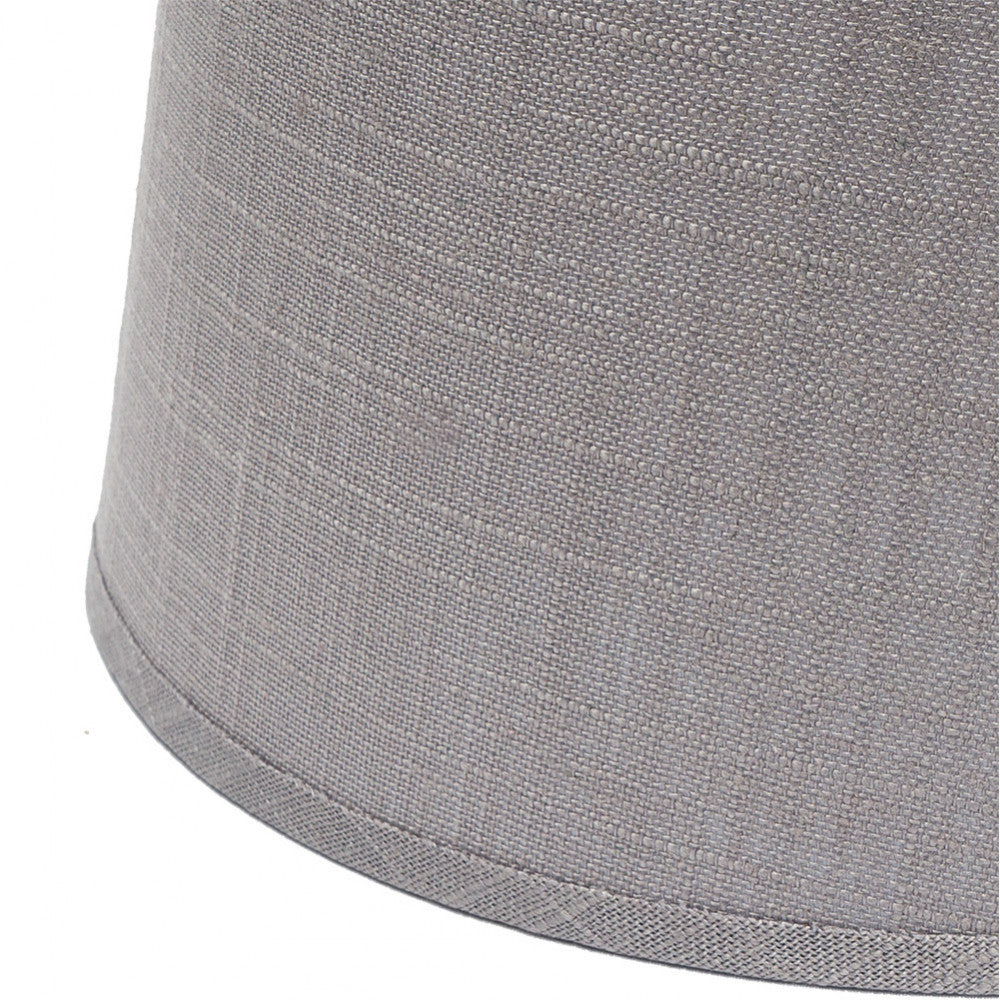 Pantalla Agueda fabricada en textil lino color gris