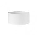Pantalla cilíndrica Dori E27 blanca de 40x40x21 cm, fabricada en tejido popelín. Ideal para iluminar espacios con estilo.