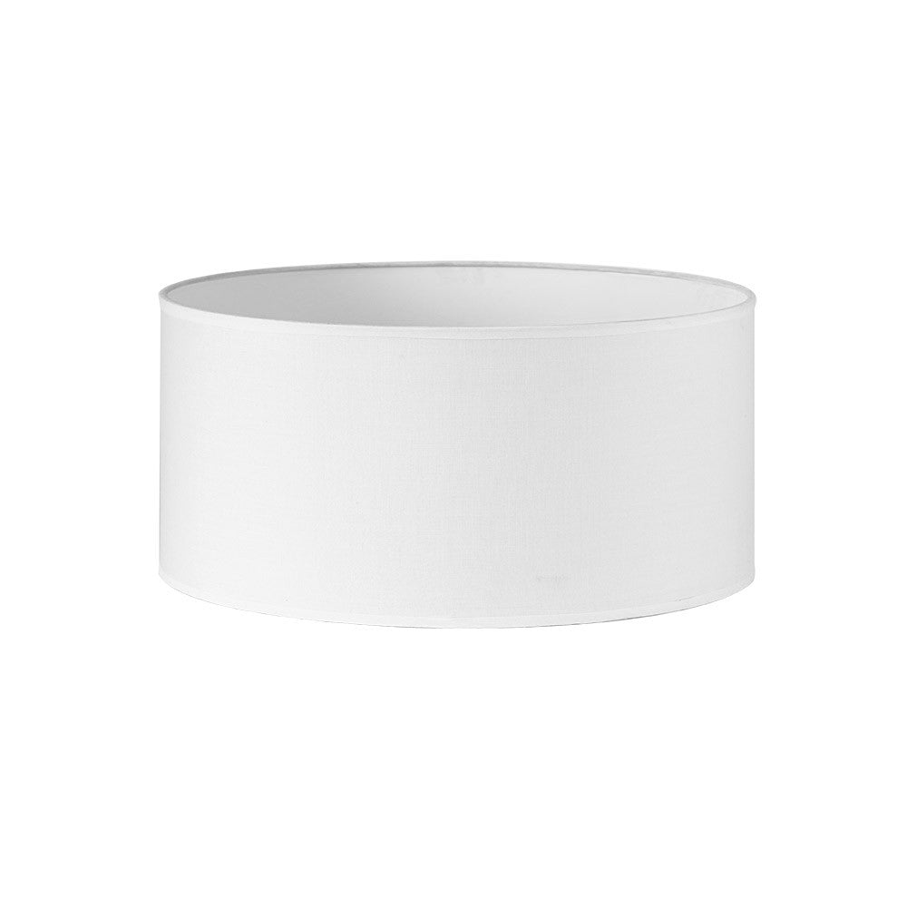 Pantalla cilíndrica Dori Fabrilamp / Abrila textil blanca E27 - 176134501
