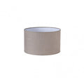 Pantalla cilíndrica Happy E27 Lino Gris 30x30x20 cm de Fabrilamp. Iluminación suave y elegante para tu hogar.