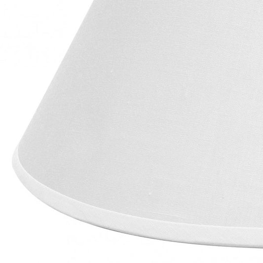 Pantalla Cónica Cerrada Clara 35 cm Blanca Textil Fabrilamp - imagen 2 | Fabrilamp / Abrila