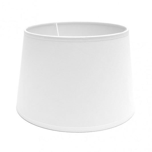Pantalla Cónica Abierta Clara 40 cm Blanca Textil Fabrilamp - vista principal | Fabrilamp / Abrila