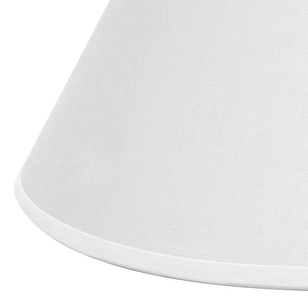 Pantalla Clara fabricada en Textil Popelín color Blanco - 40x20x26 cm