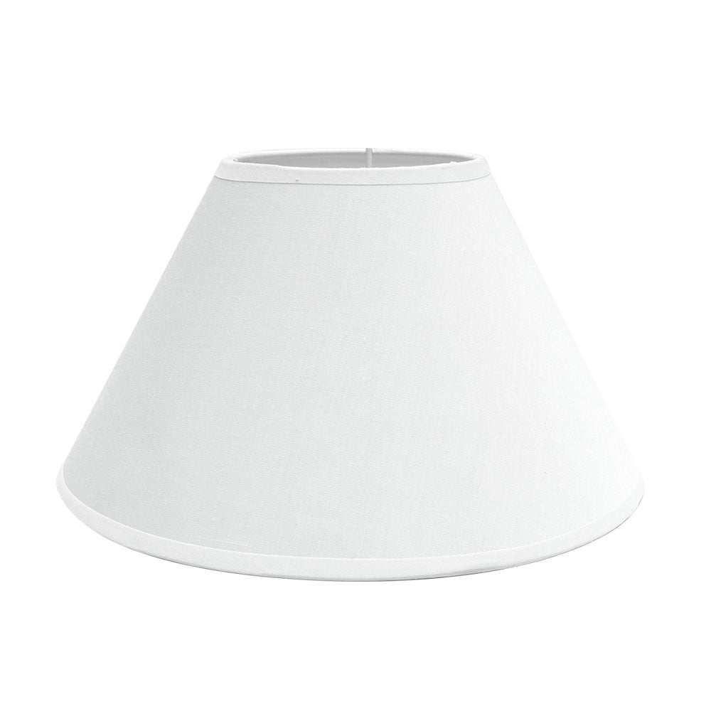 Pantalla Clara E27 Fabrilamp / Abrila - Textil Blanca Cónica Cerrada 157324001