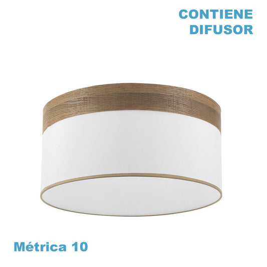 Pantalla colgante Cloe textil blanca Fabrilamp / Abrila 99.PA-175495084