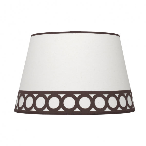 Pantalla Colgante Dalia 40 cm Cónica Beige y Marrón Fabrilamp
