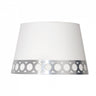 Pantalla colgante Dalia Fabrilamp / Abrila 99.PA-114894010 blanca y plata