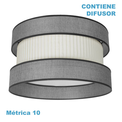 Pantalla Colgante Textil Home Fabrilamp / Abrila 99.PA-175596028