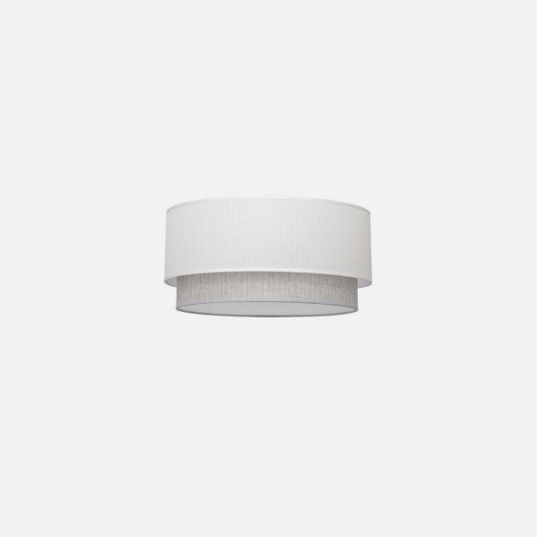Pantalla Colgante Kenya M10 40 cm Blanco y Gris Textil Fabrilamp - imagen 4 | Fabrilamp / Abrila
