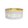 Pantalla colgante Niebla Fabrilamp / Abrila textil blanco y oro, Ref. 99.PA-157795075